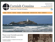 Tablet Screenshot of cornish-cousins.com